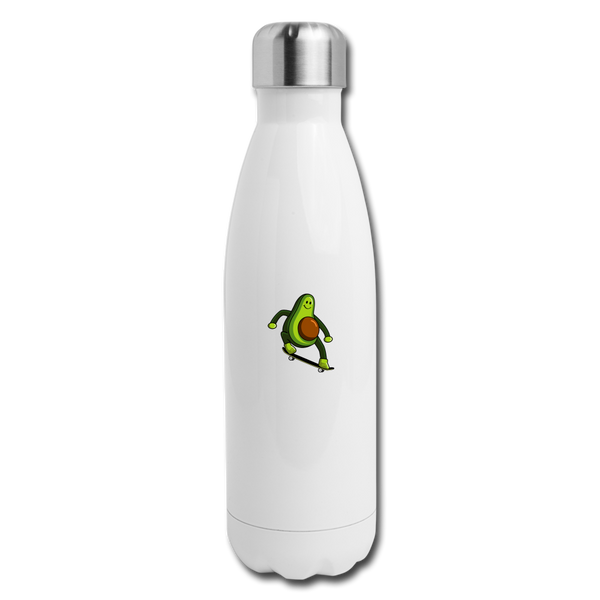 Insulated Stainless Steel Water Bottle - white